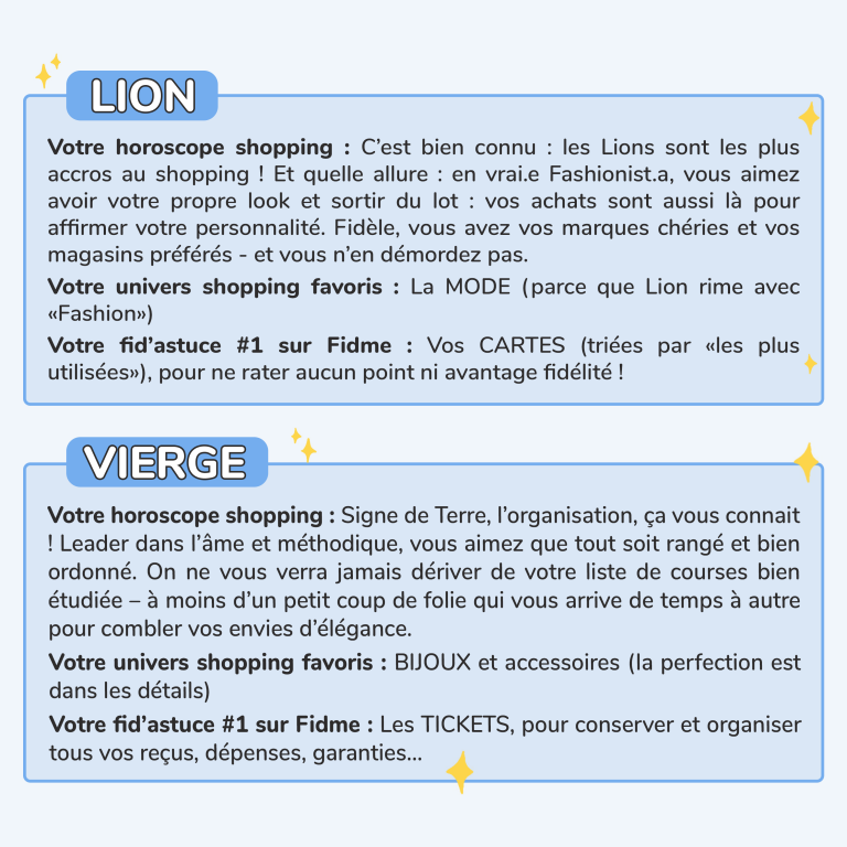 3HOROSCOPE SHOPPING FIDME_LION_VIERGE