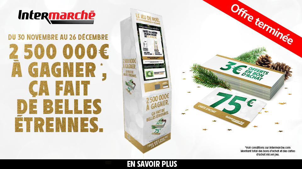 Participez au Jeu de Noël - Intermarché - Fidme