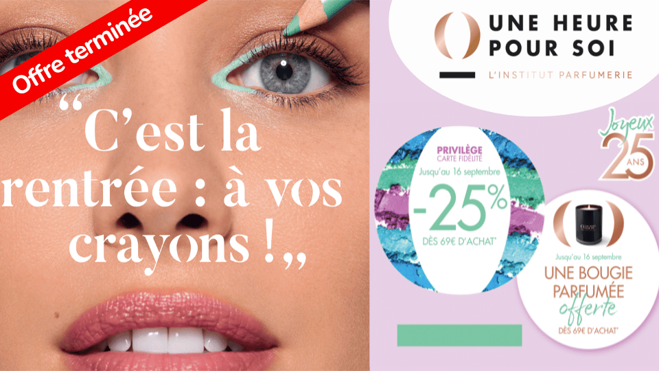 Offre de rentrée Une Heure pour Soi - Fidme