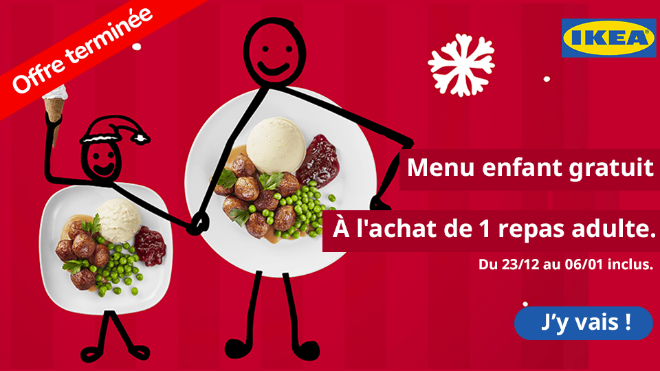 Un menu enfant gratuit chez IKEA ! Fidme